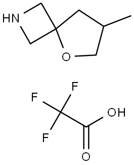 6-Methyl-5-oxa-2-azaspiro[3.4]octane Trifluoroacetate Structure