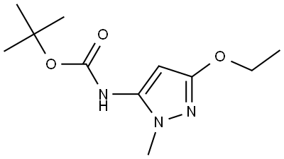 tert-Butyl (3-ethoxy-1-methyl-1H-pyrazol-5-yl)carbamate Structure