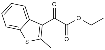 Ethyl 2-methyl-α-oxobenzo[b]thiophene-3-acetate Structure