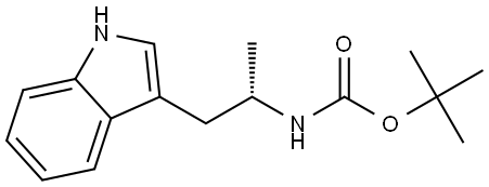 (S)-tert-butyl (1-(1H-indol-3-yl)propan-2-yl)carbamate Structure