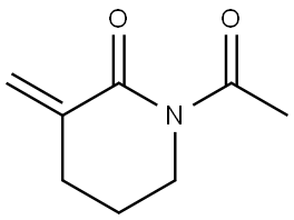 1-acetyl-3-methylenepiperidin-2-one Structure