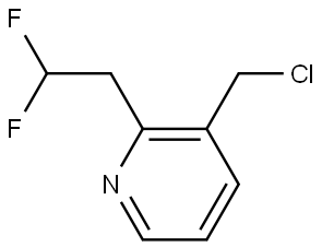 3-(chloromethyl)-2-(2,2-difluoroethyl)pyridine Structure