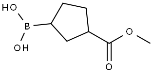 3-Methoxycarbonyl-cyclopentane-boronic acid Structure