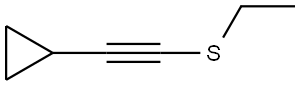 2-(Ethylthio)ethynyl]cyclopropane Structure