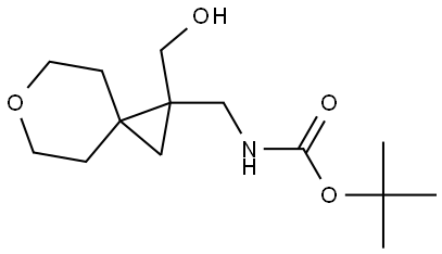 tert-butyl N-{[1-(hydroxymethyl)-6-oxaspiro[2.5]octan-1-yl]methyl}carbamate Structure