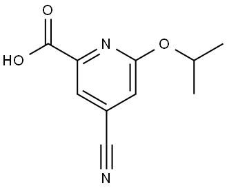 4-Cyano-6-(1-methylethoxy)-2-pyridinecarboxylic acid Structure