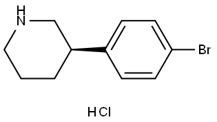 (R)-3-(4-bromophenyl)piperidine hydrochloride Structure