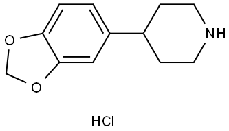 4-(benzo[d][1,3]dioxol-5-yl)piperidine hydrochloride Structure