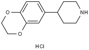 4-(2,3-dihydrobenzo[b][1,4]dioxin-6-yl)piperidine hydrochloride Structure