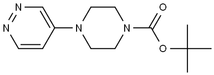 tert-butyl 4-(pyridazin-4-yl)piperazine-1-carboxylate Structure