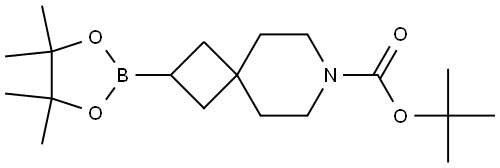 tert-butyl 2-(4,4,5,5-tetramethyl-1,3,2-dioxaborolan-2-yl)-7-azaspiro[3.5]nonane-7-carboxylate Structure