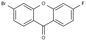 9H-Xanthen-9-one, 3-bromo-6-fluoro- Structure