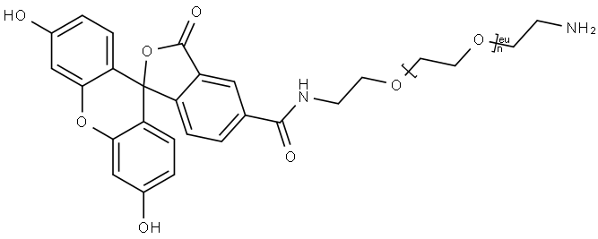 NH2-PEG-FITC Structure