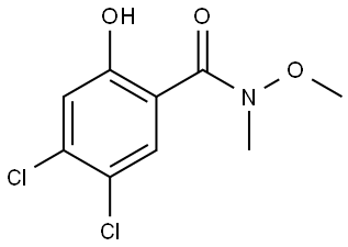 4,5-Dichloro-2-hydroxy-N-methoxy-N-methylbenzamide Structure