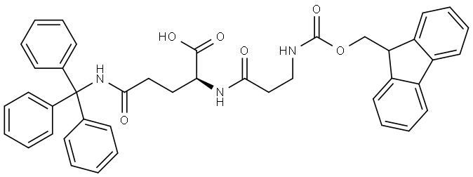 Fmoc-β-Ala-Gln(Trt)-OH Structure