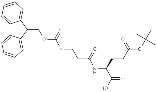 Fmoc-β-Ala-Glu(OtBu)-OH Structure