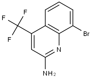 8-bromo-4-(trifluoromethyl)quinolin-2-amine Structure