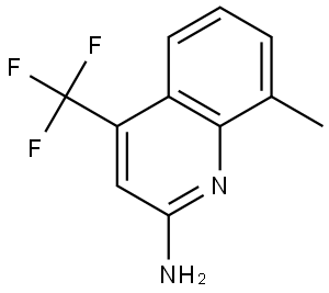 8-methyl-4-(trifluoromethyl)quinolin-2-amine Structure