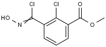 2-chloro-3-(chloro(hydroxyimino)methyl)benzoic acid methyl ester Structure