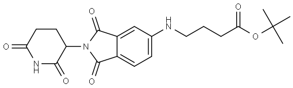 Thalidomide-5-NH-C3-COO(t-Bu) Structure