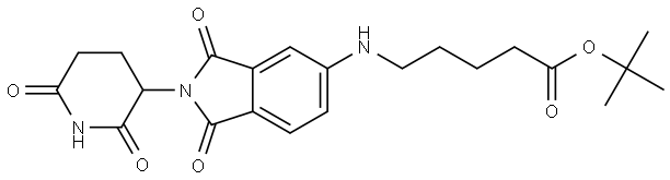 Thalidomide-5-NH-C4-COO(t-Bu) Structure