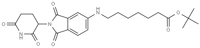 Thalidomide-5-NH-C6-COO(t-Bu) Structure