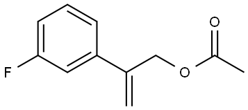 Benzeneethanol, 3-fluoro-β-methylene-, 1-acetate Structure