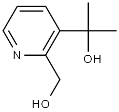 2-(2-(hydroxymethyl)pyridin-3-yl)propan-2-ol 구조식 이미지