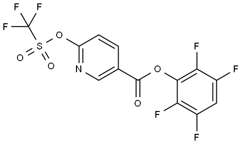 2,3,5,6-Tetrafluorophenyl 6-[[(Trifluoromethyl)sulfonyl]oxy]nicotinate Structure