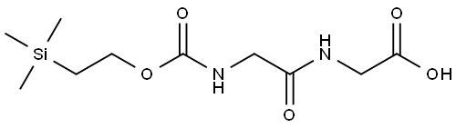 2-[2-({[2-(trimethylsilyl)ethoxy]carbonyl}amino)acetamido]acetic acid Structure