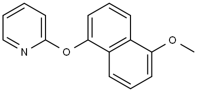 2-[(5-Methoxy-1-naphthalenyl)oxy]pyridine Structure