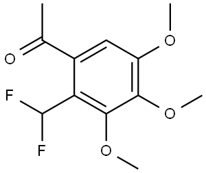 1-(2-(difluoromethyl)-3,4,5-trimethoxyphenyl)ethan-1-one 구조식 이미지