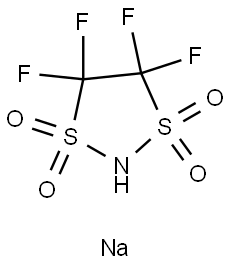 1,3,2-Dithiazolidine, 4,4,5,5-tetrafluoro-, 1,1,3,3-tetraoxide, sodium salt (1:1) Structure