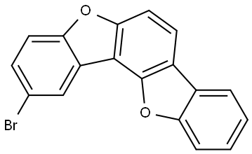 Benzo[1,2-b:3,4-b′]bisbenzofuran, 2-bromo- Structure