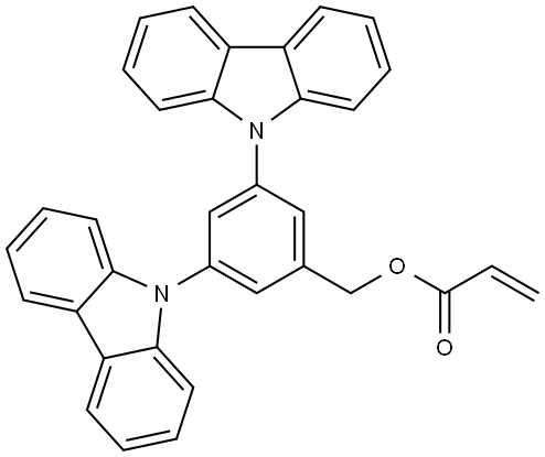 2-Propenoic acid, (3,5-di-9H-carbazol-9-ylphenyl)methyl ester Structure