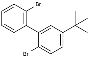 2,2'-Dibromo-5-(1,1-dimethylethyl)-1,1'-biphenyl Structure