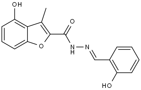 4-Hydroxy-3-methyl-2-benzofurancarboxylic acid (2E)-2-[(2-hydroxyphenyl)methylen... Structure