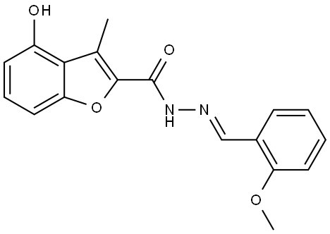 4-Hydroxy-3-methyl-2-benzofurancarboxylic acid (2E)-2-[(2-methoxyphenyl)methylen... Structure