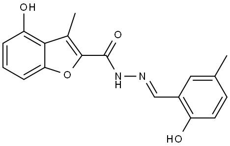 4-Hydroxy-3-methyl-2- benzofurancarboxylic acid (2E)-2-[(2-hydroxy-5-methylphenyl... Structure