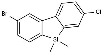 2-bromo-7-chloro-5,5-dimethyl-5H-dibenzo[b,d]silole Structure