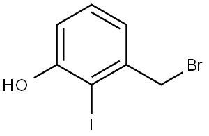 3-(bromomethyl)-2-iodophenol Structure