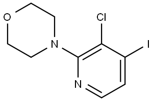 4-(3-chloro-4-iodopyridin-2-yl)morpholine Structure