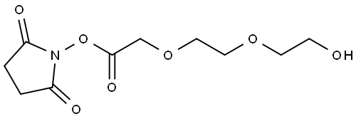 2,5-dioxopyrrolidin-1-yl 2-[2-(2-hydroxyethoxy)ethoxy]acetate Structure