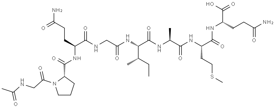 Ac-Gly-Pro-Gln-Gly-Ile-Ala-Met-Gln Structure