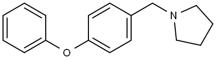 1-[(4-Phenoxyphenyl)methyl]pyrrolidine Structure