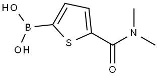 (5-(dimethylcarbamoyl)thiophen-2-yl)boronic acid Structure