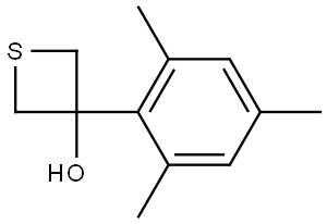 3-(2,4,6-Trimethylphenyl)-3-thietanol Structure