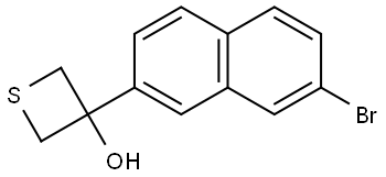 3-(7-Bromo-2-naphthalenyl)-3-thietanol Structure