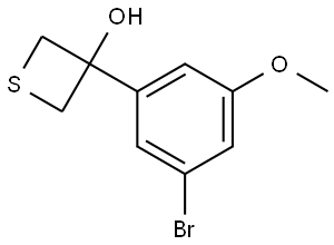 3-(3-Bromo-5-methoxyphenyl)-3-thietanol Structure