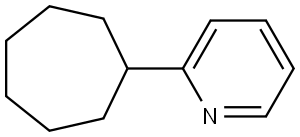 Pyridine, 2-cycloheptyl- Structure